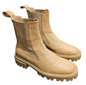 Zara Beige Chunky Boots Excellent condition Chelsea Size 37 (7)​​​​​